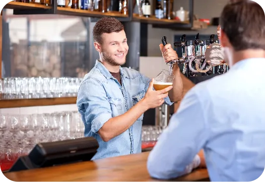 man_serving_alcohol1_access_training_first_aid_course_bendigo_white_card